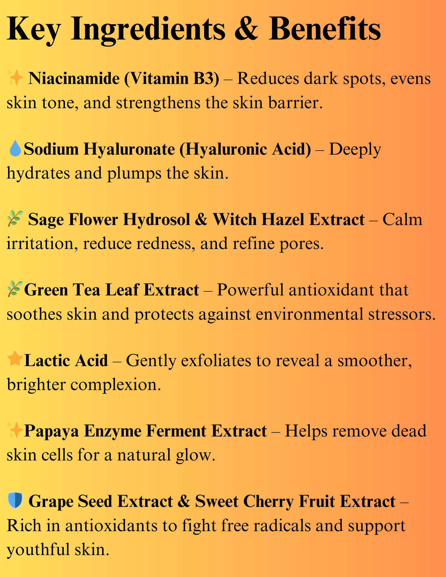 Niacinamide & Papaya Brightening Serum